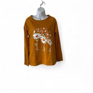 Women's Orange and Yellow Sweatshirt